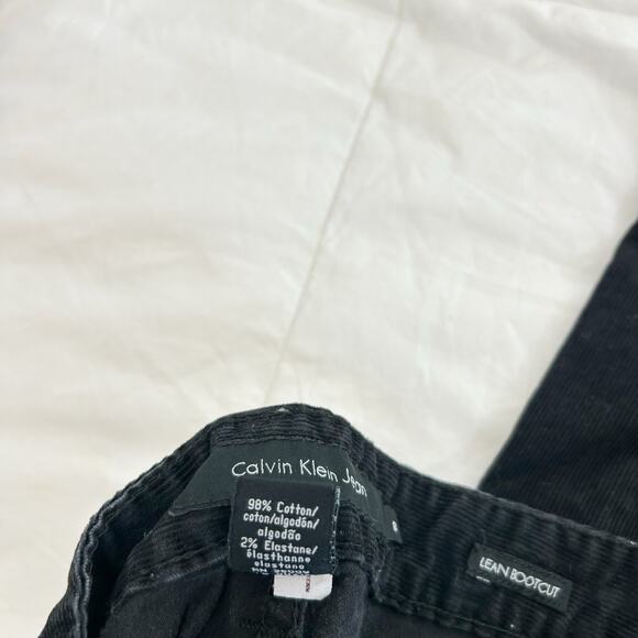 Calvin Klein Black Corduroy Pants Women’s Size 8 Lean Bootcut EUC - Picture 3 of 7